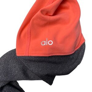 Alo Yoga Colorblock Leggings Pink Gray XS